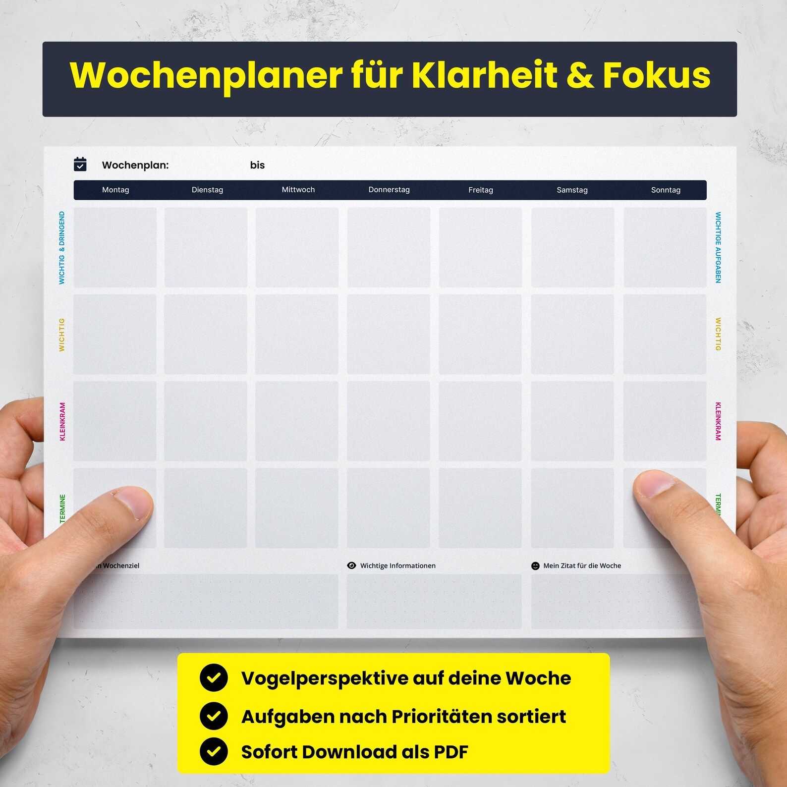 Meine besten Methoden, um die Woche effektiv zu planen